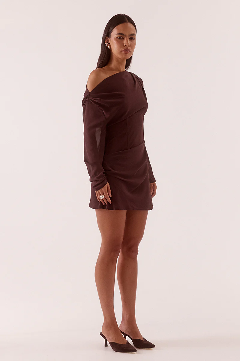 ADA LONG SLEEVE MINI - CHOCOLATE - Image 4