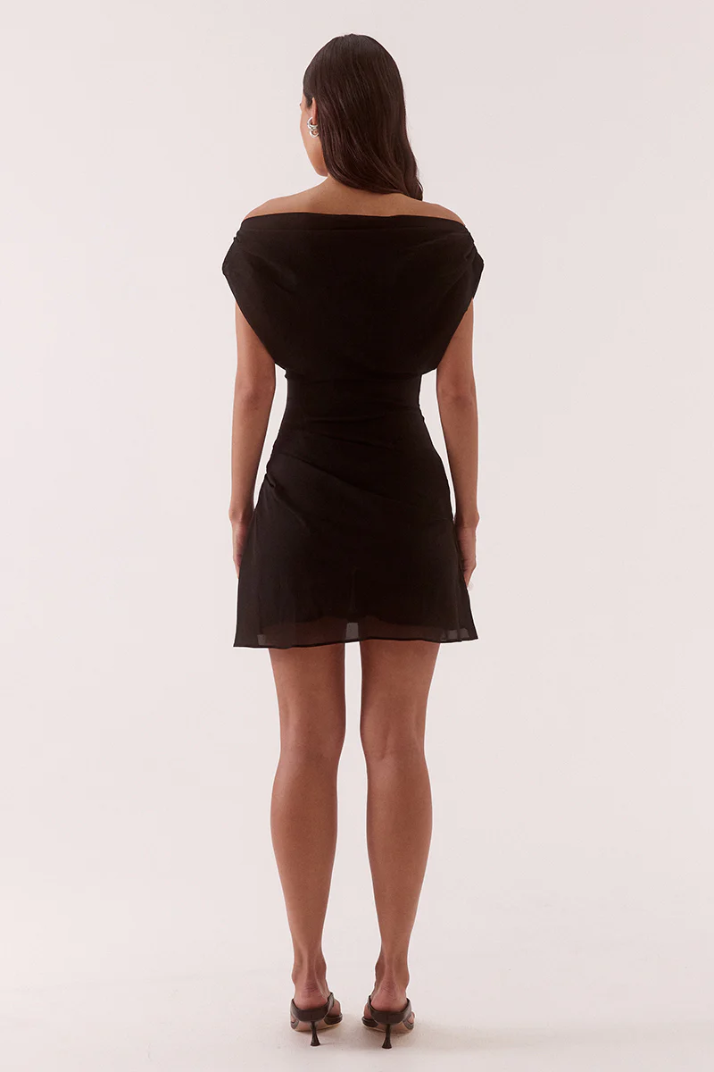 ADA MINI DRESS - BLACK - Image 4