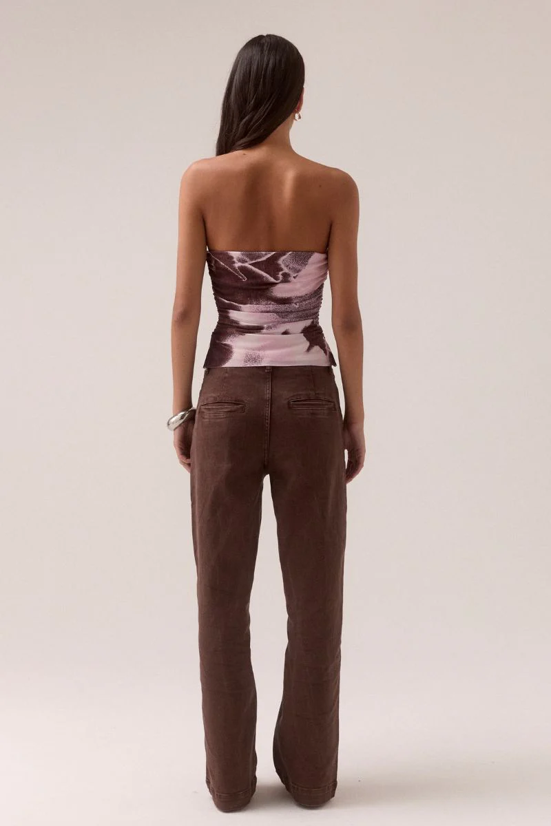 AFTERLIGHT MESH BODICE - RAISIN - Image 3