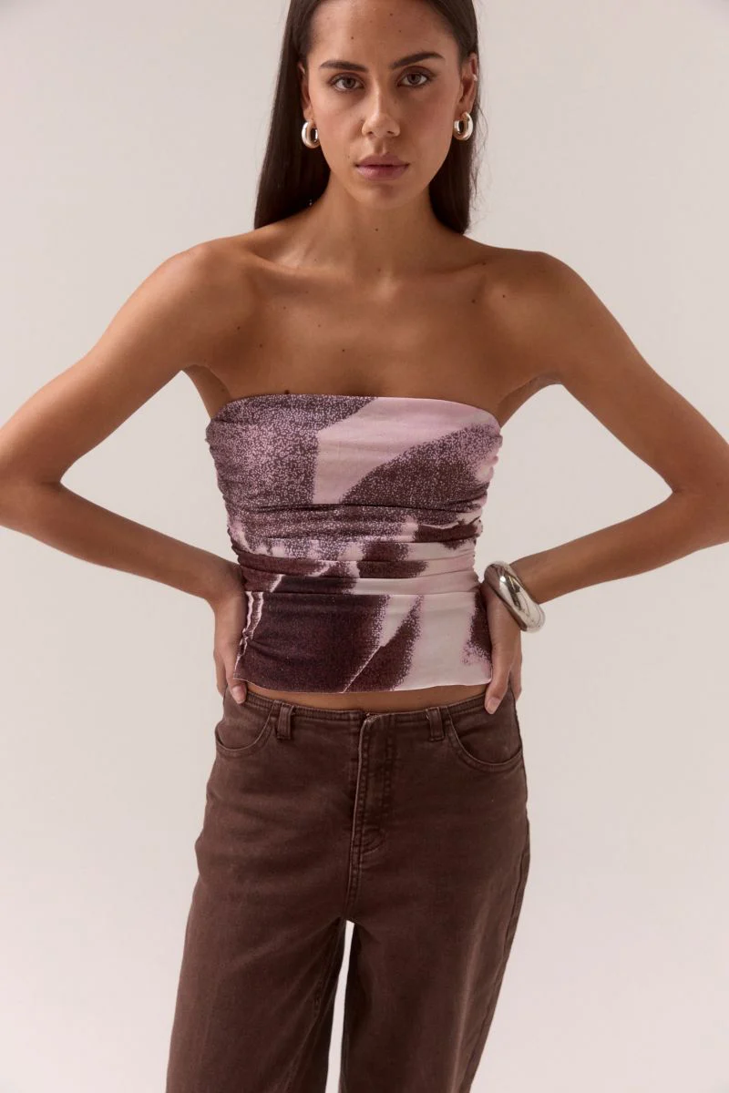 AFTERLIGHT MESH BODICE - RAISIN - Image 4