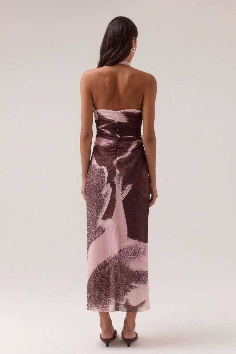 AFTERLIGHT MESH DRESS - RAISIN - Image 3