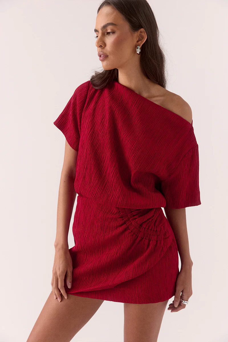 AINE MINI DRESS - RASPBERRY - Image 4