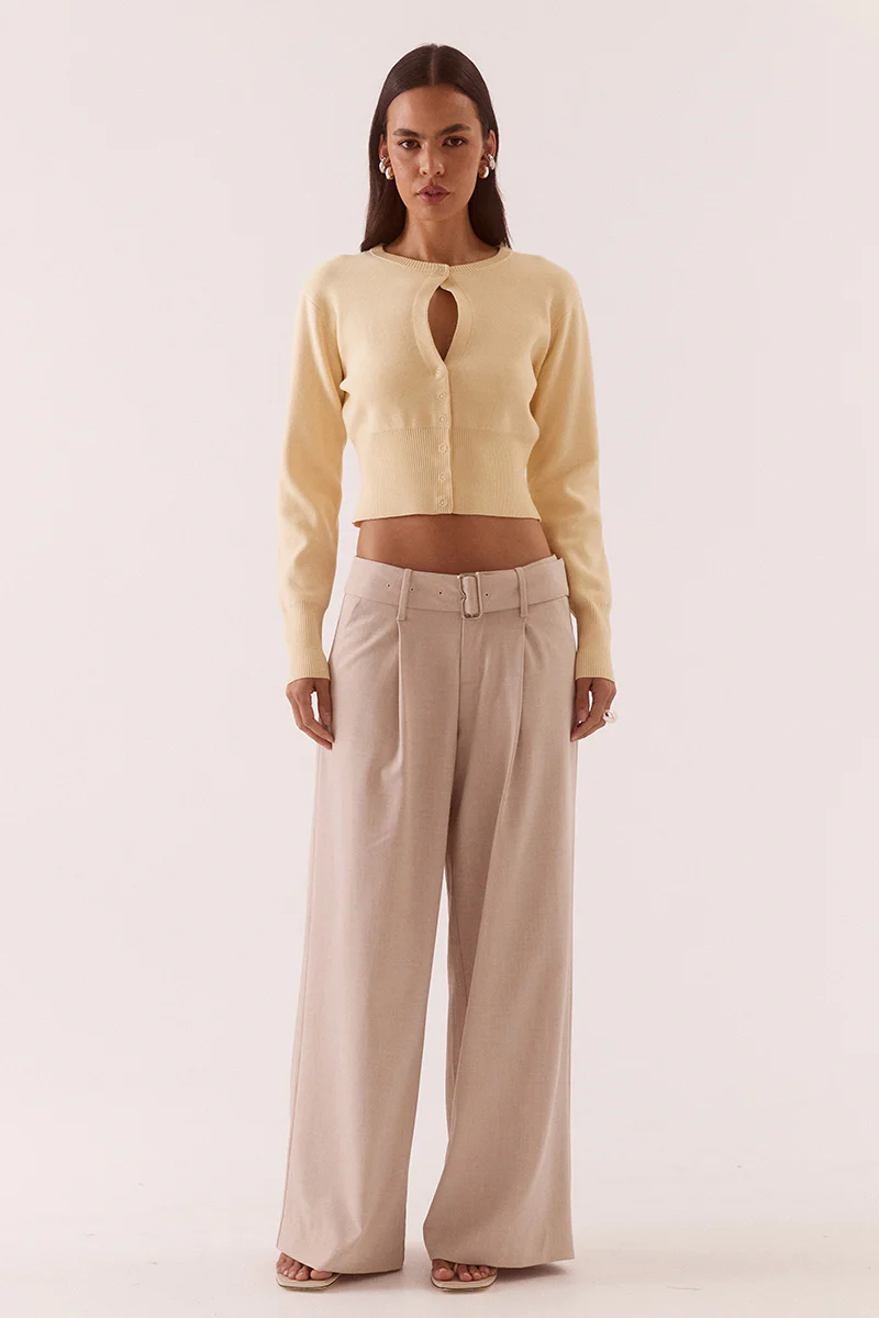 ALANI CARDIGAN - CUSTARD