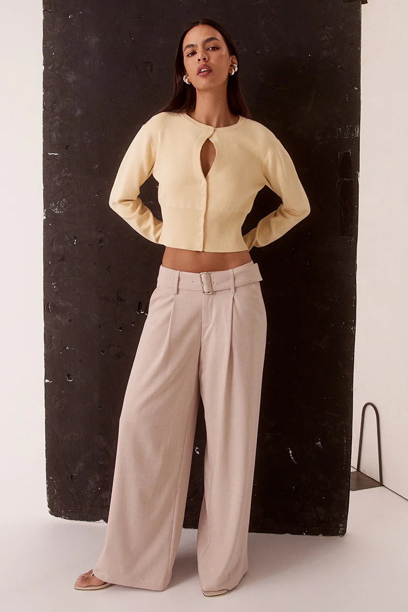 ALANI CARDIGAN - CUSTARD - Image 2