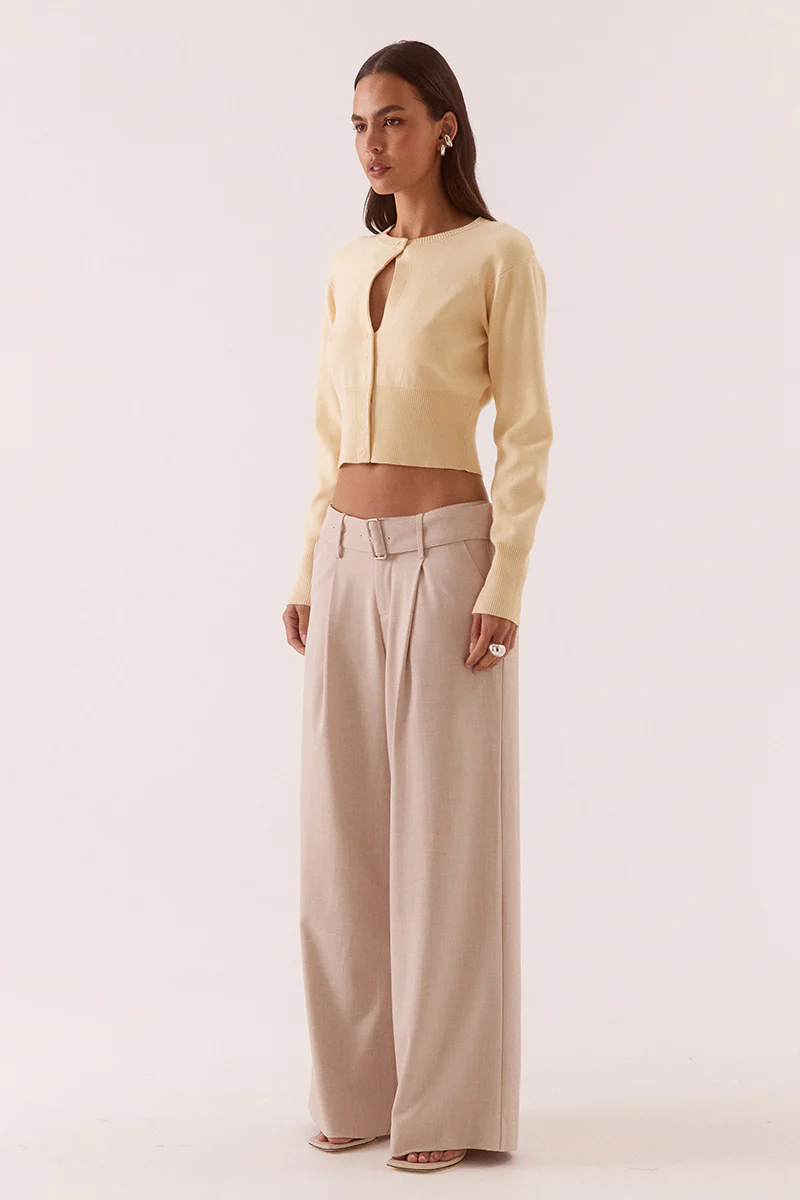 ALANI CARDIGAN - CUSTARD - Image 4