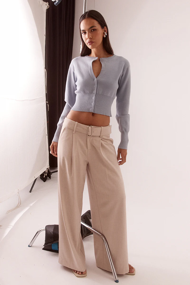 ALANI CARDIGAN - WHISPER BLUE - Image 2