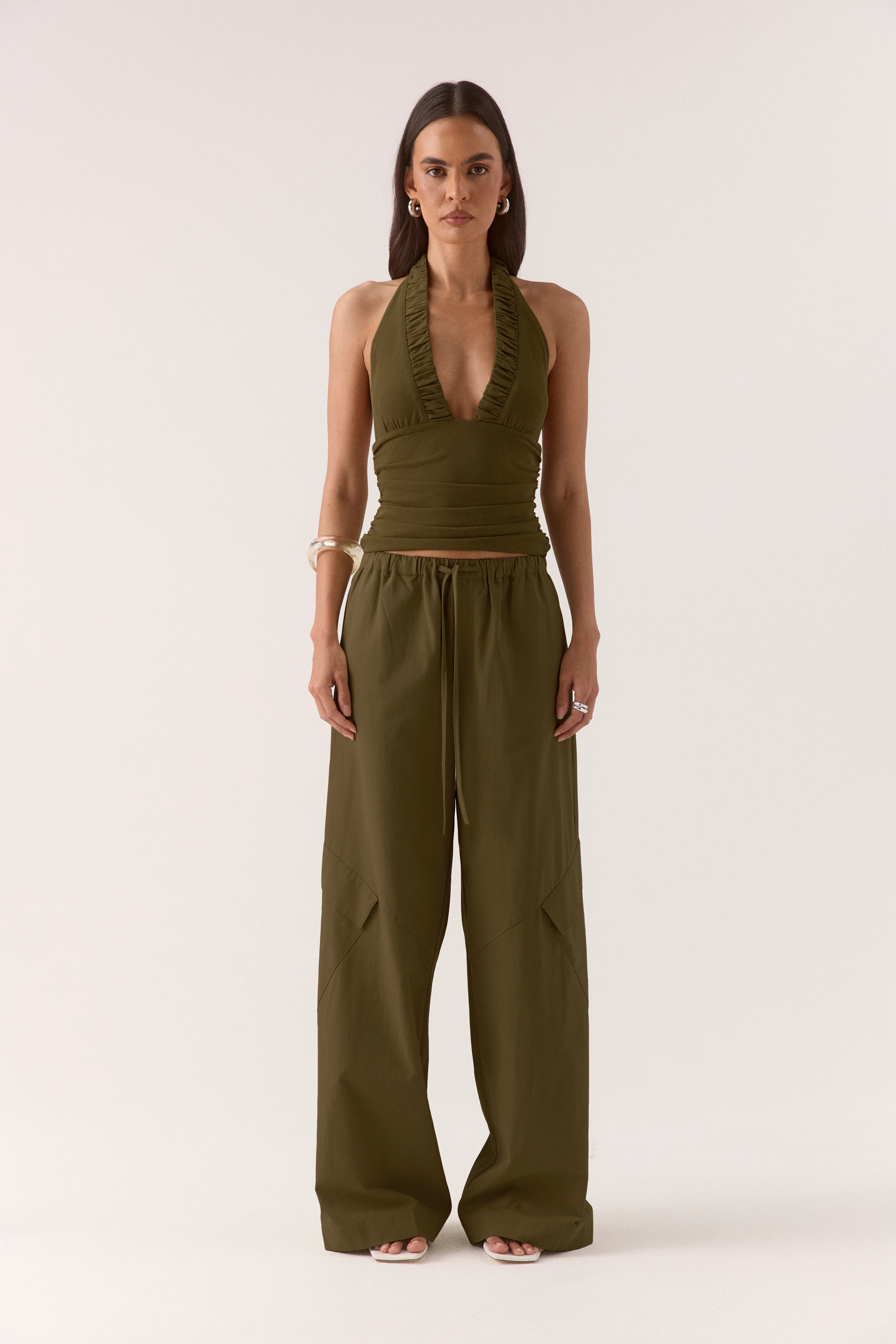 ALORA TOP - OLIVE