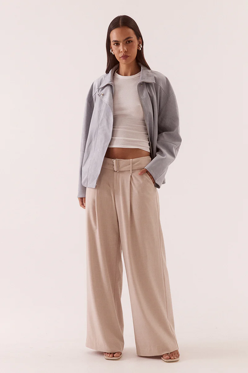 ALULA BOMBER JACKET - WHISPER BLUE