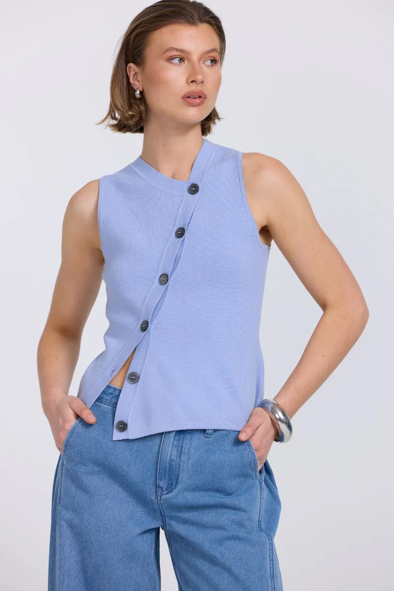 ASTRID KNIT TOP - PACIFIC - Image 2