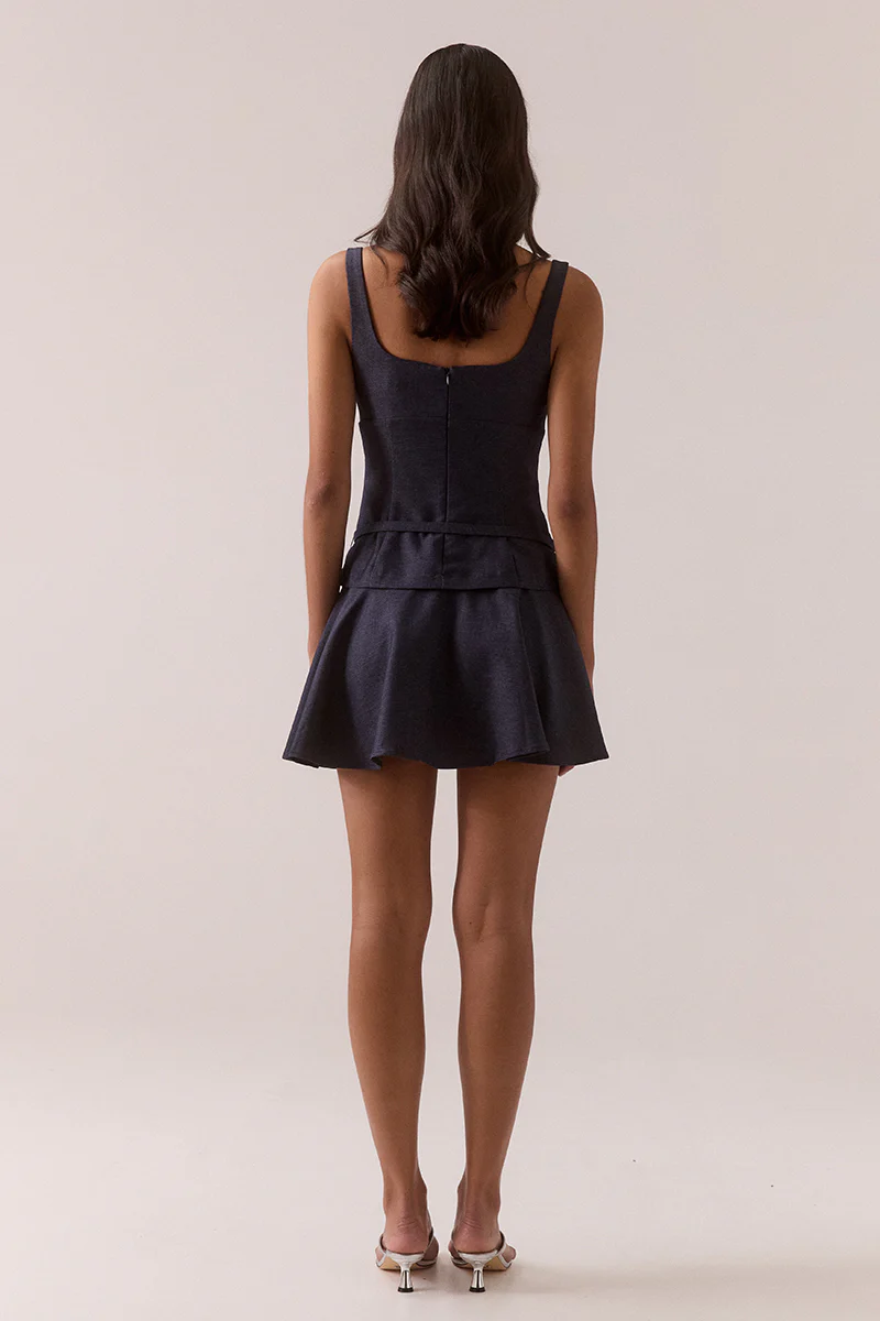 AVEN MINI DRESS - INK - Image 4