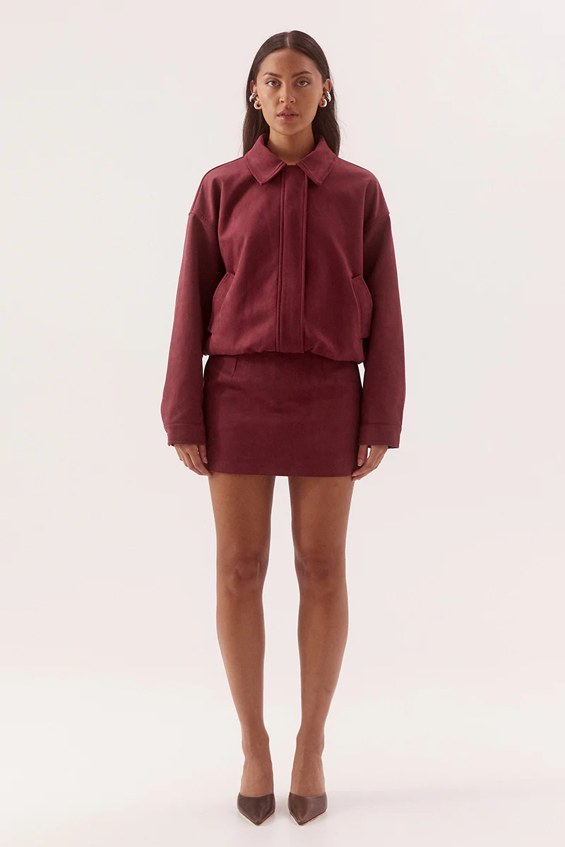 AVERY BOMBER - CRANBERRY