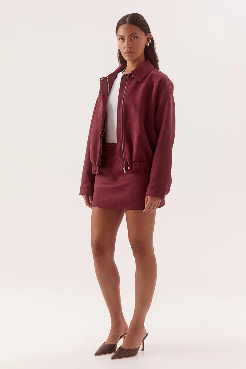 AVERY BOMBER - CRANBERRY - Image 3