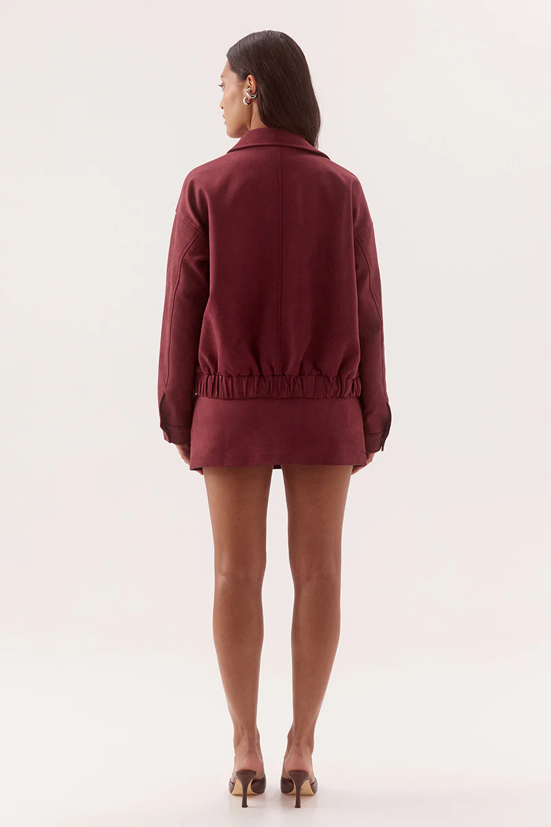 AVERY BOMBER - CRANBERRY - Image 4