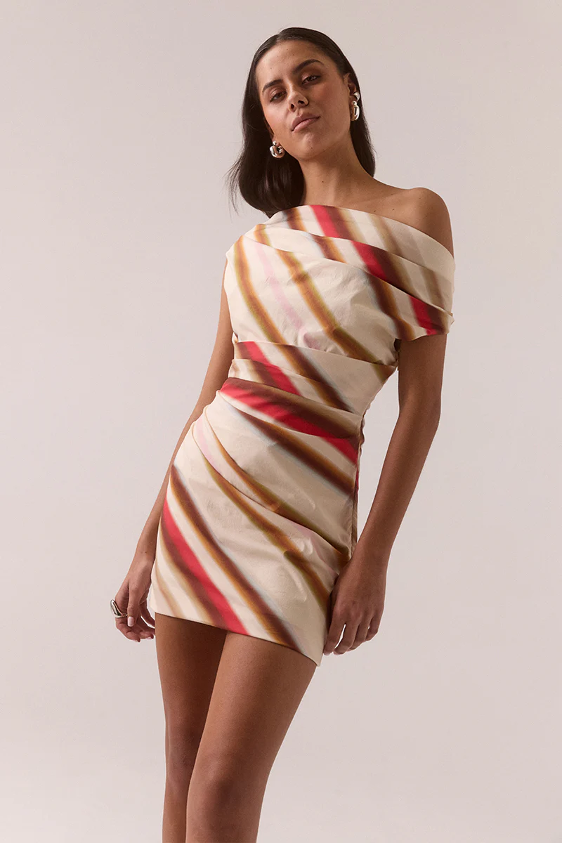CYRUS MINI DRESS - LATTE - Image 2