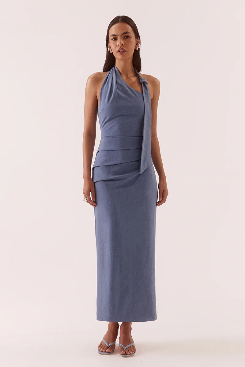 DEENA DRESS - STERLING BLUE