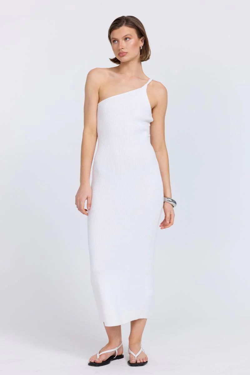 DUALITY LAYERED DRESS - PACIFIC BLUE/OFFWHITE - Image 3