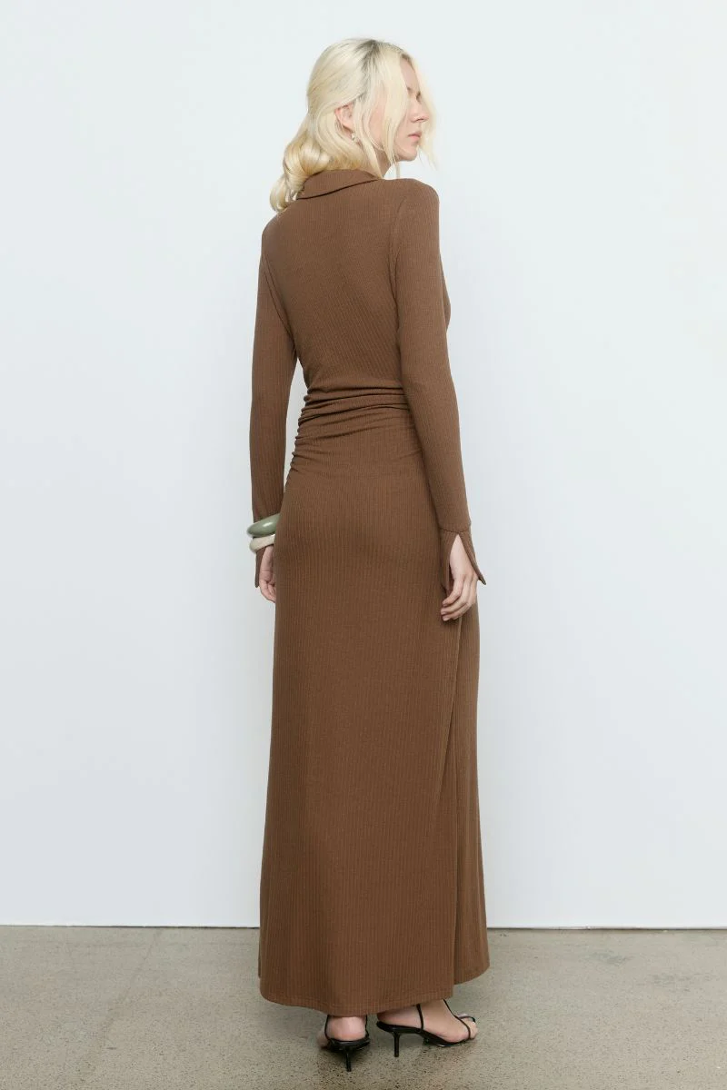 EMILE DRESS - NUTMEG - Image 4