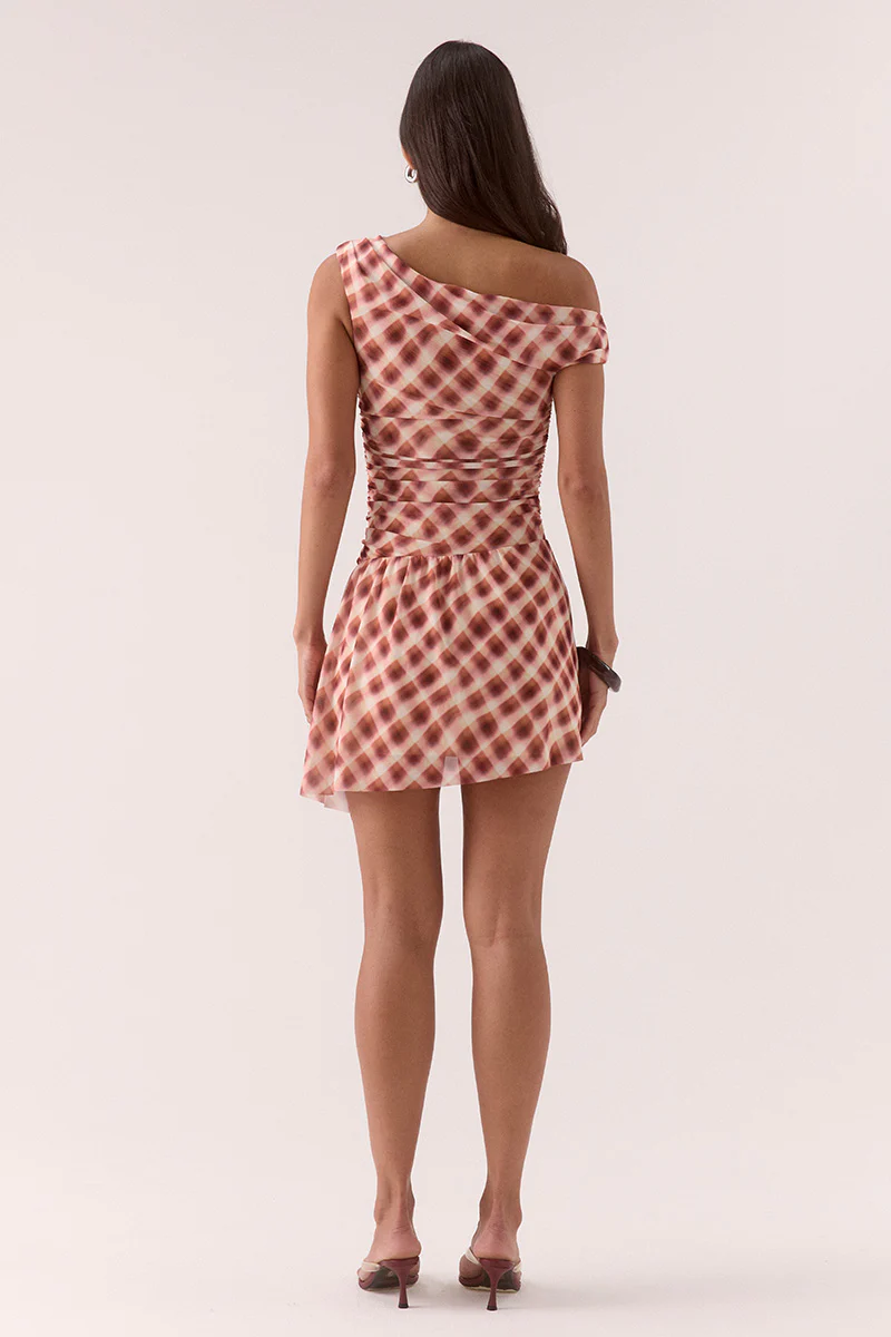 EUPHORIA MINI DRESS - CHECK - Image 4