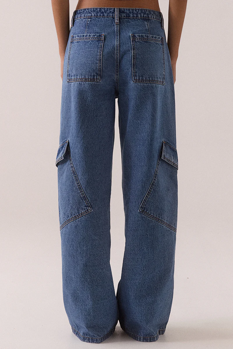 EVERETT CARGO JEAN - WORN BLUE - Image 4