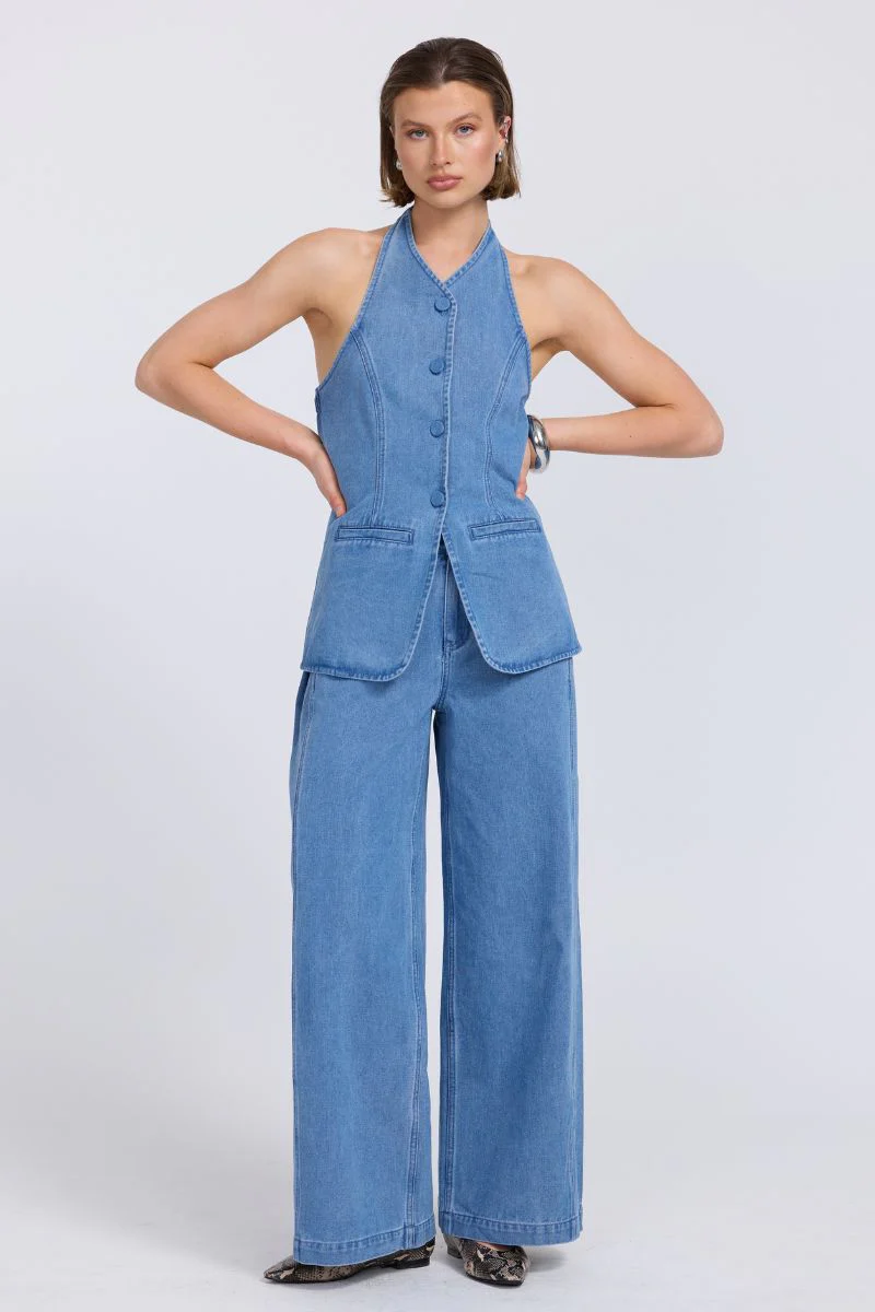 EVERLEIGH DENIM TUNIC - INDIGO