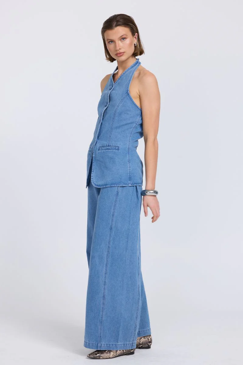 EVERLEIGH DENIM TUNIC - INDIGO - Image 3