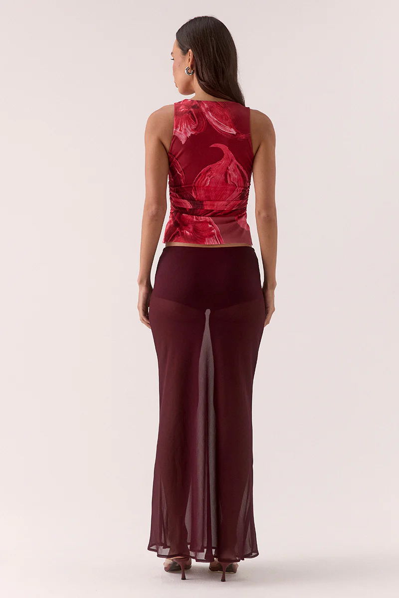 FLORENCE TOP - RASPBERRY - Image 4