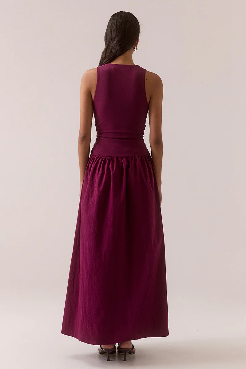 HARI DRESS - PLUM - Image 4