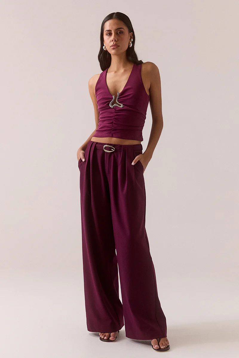 HARI PANT - PLUM