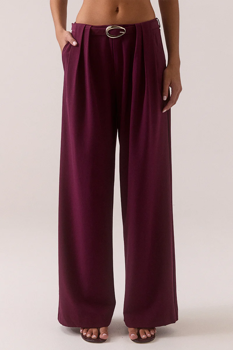 HARI PANT - PLUM - Image 2