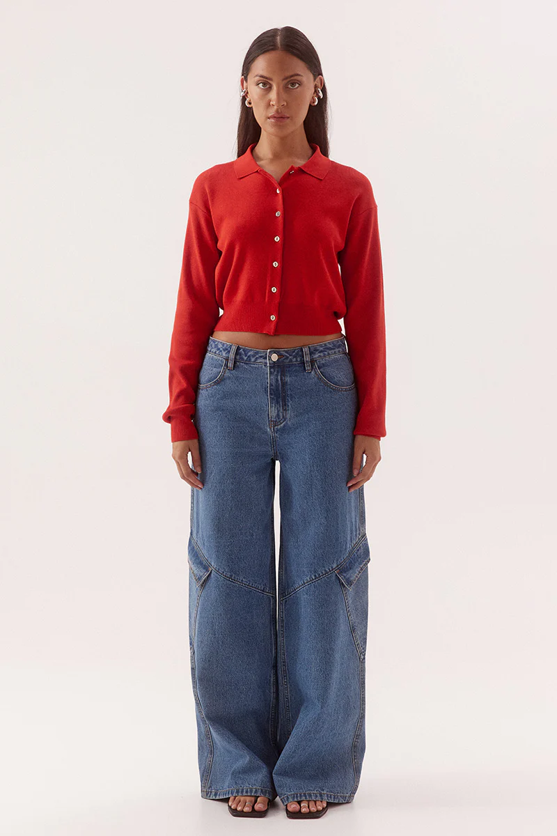 HUTTON KNIT - ROUGE
