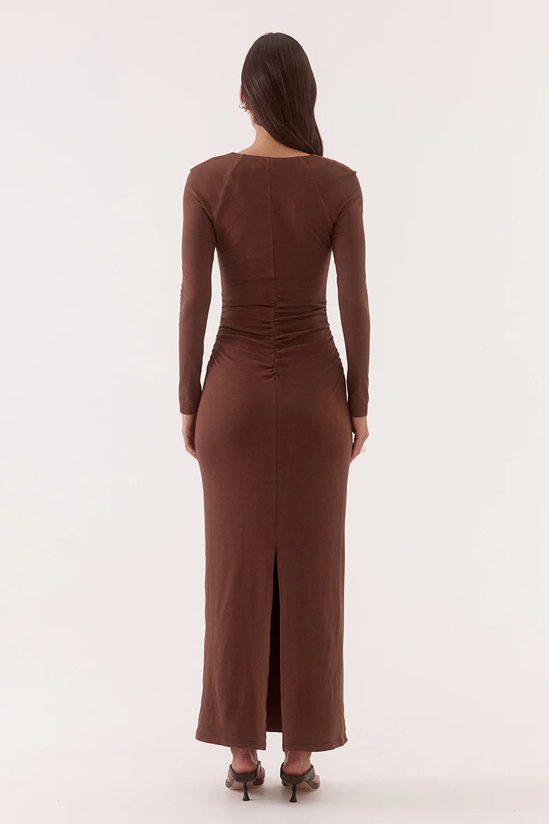 LOLA DRESS - MOCHA - Image 5