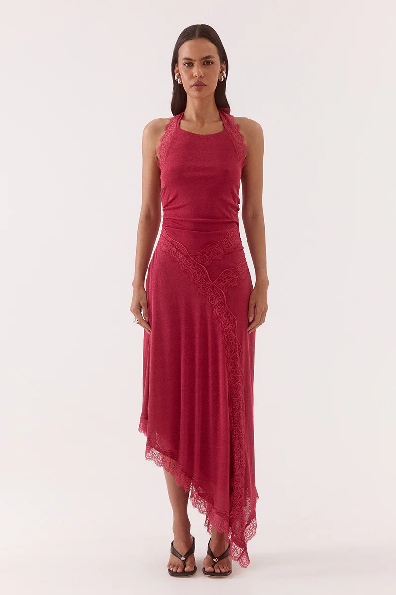 LONI DRESS - BERRY