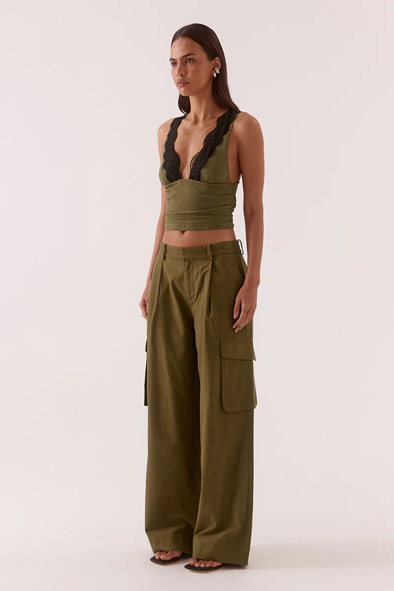 LONI TOP - OLIVE - Image 3