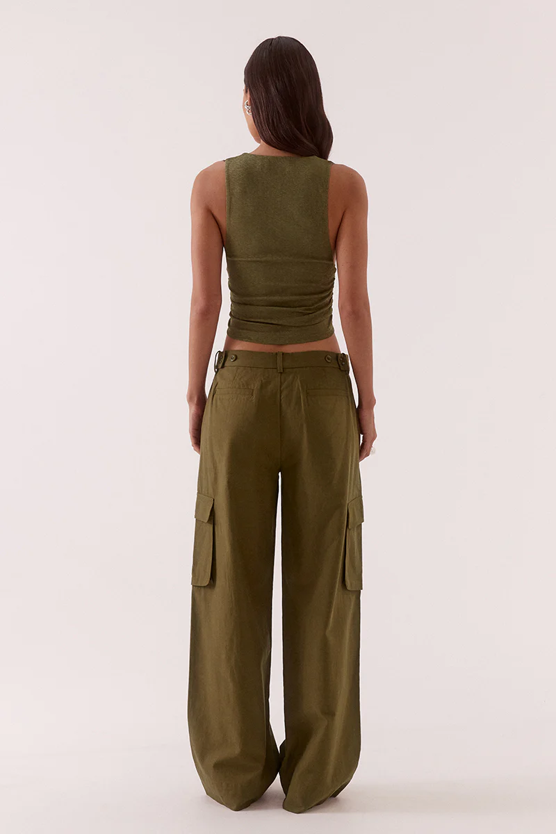 LONI TOP - OLIVE - Image 4