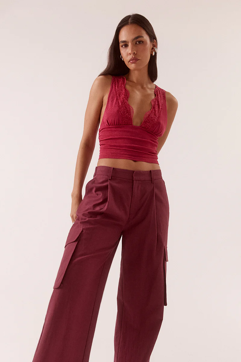 LONI TOP - BERRY - Image 2