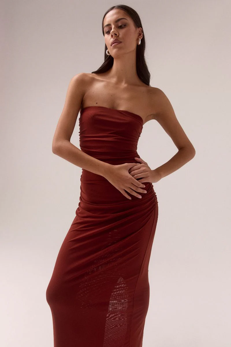 MYRIAD BOLERO DRESS - CINNAMON - Image 2