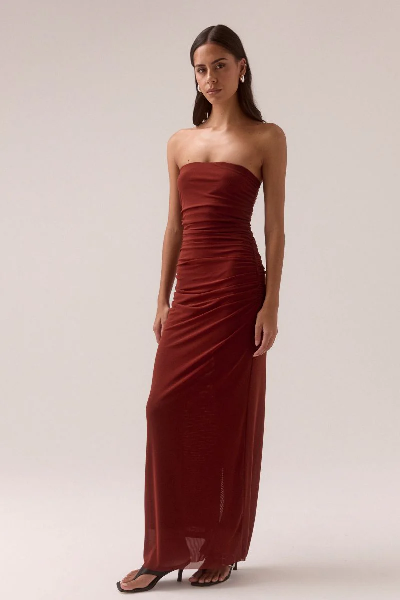 MYRIAD BOLERO DRESS - CINNAMON - Image 3