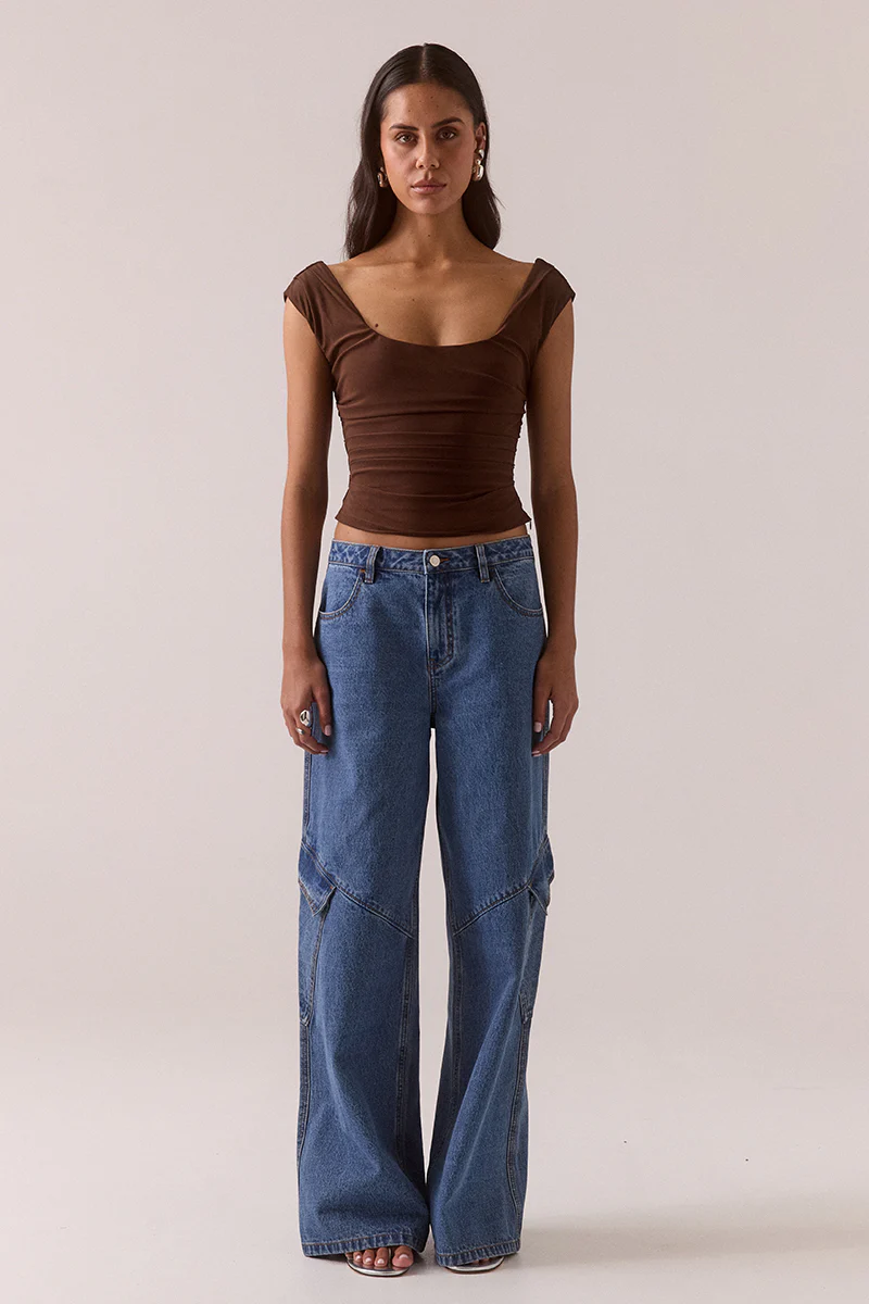 EVERETT CARGO JEAN - WORN BLUE