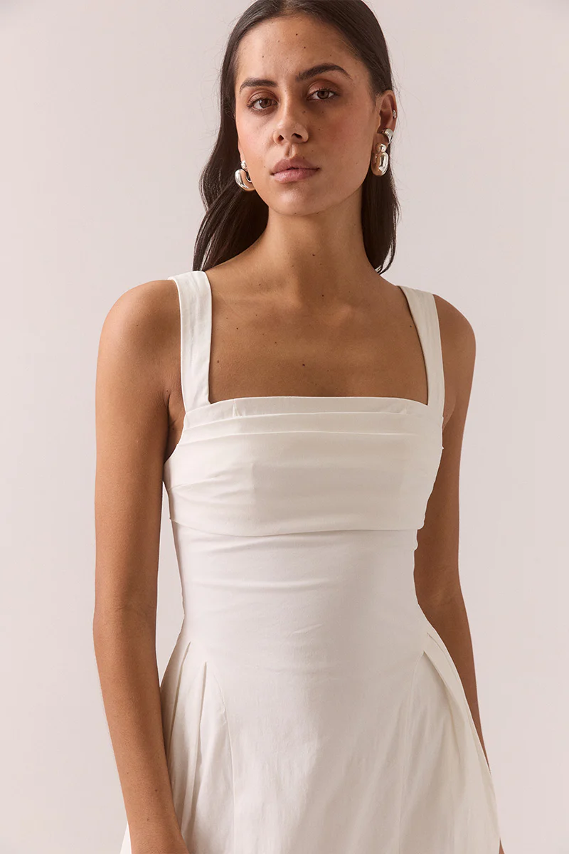 NIXIE MINI DRESS - VANILLA - Image 2