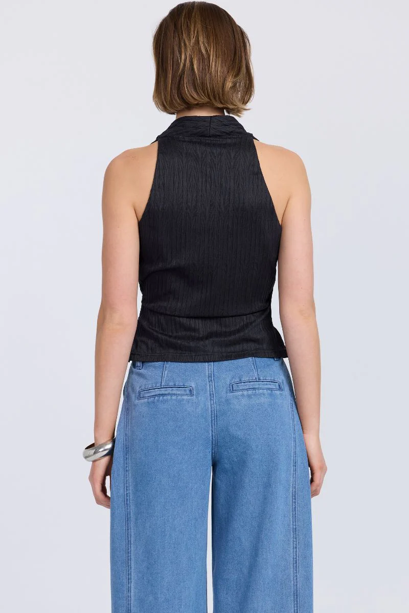 NOSTALGIA MESH TOP - BLACK - Image 4