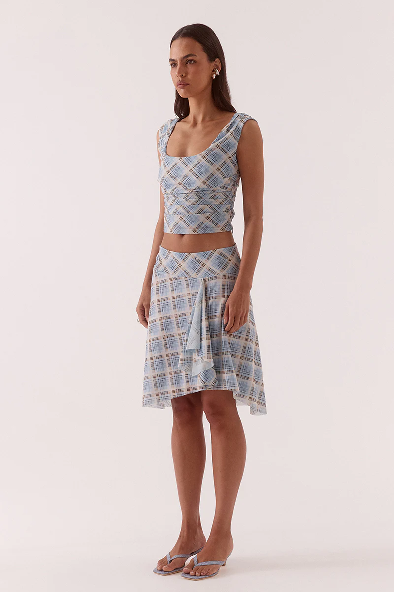 NOVALYN PLAID SKIRT - CHECK - Image 3