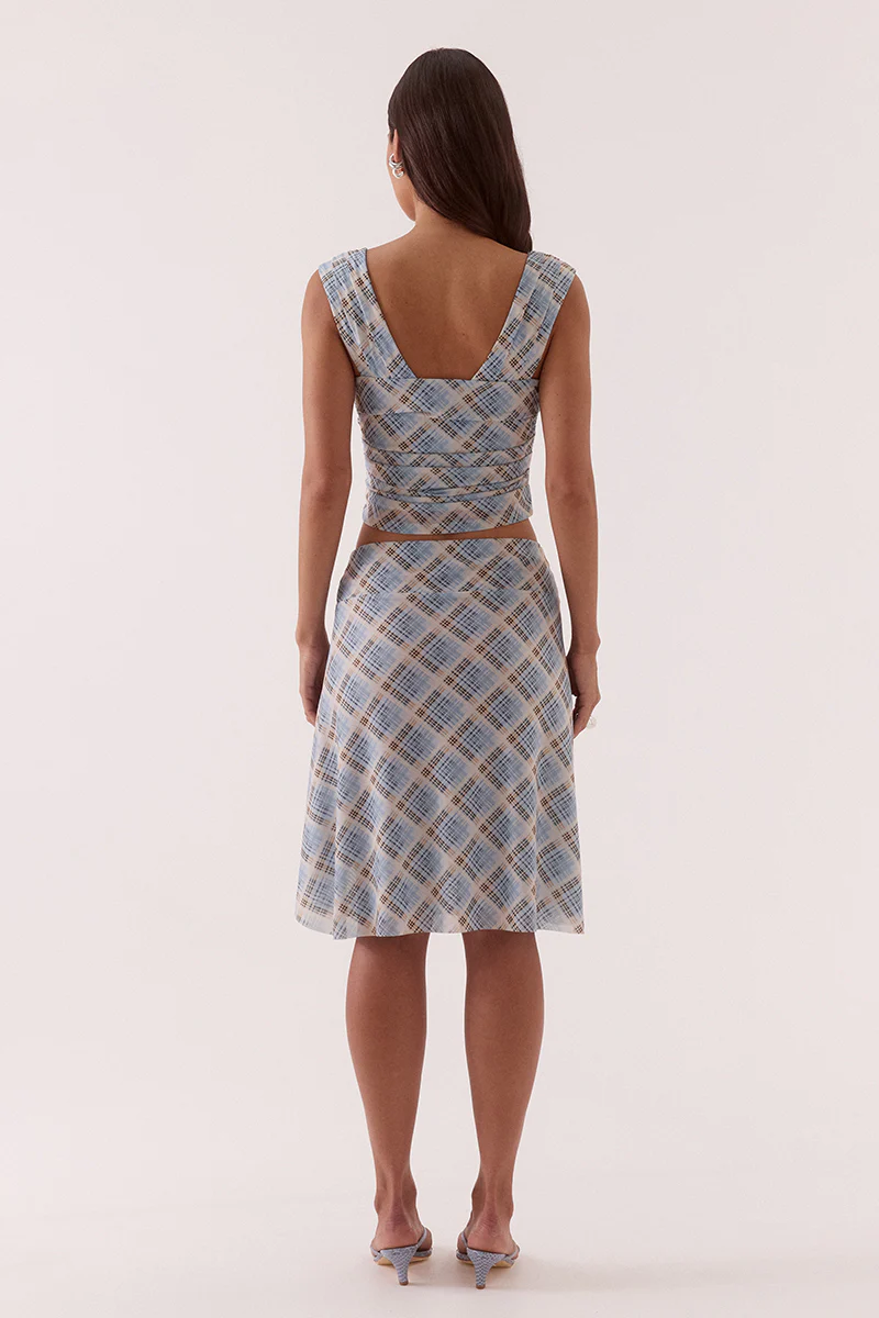 NOVALYN PLAID SKIRT - CHECK - Image 4