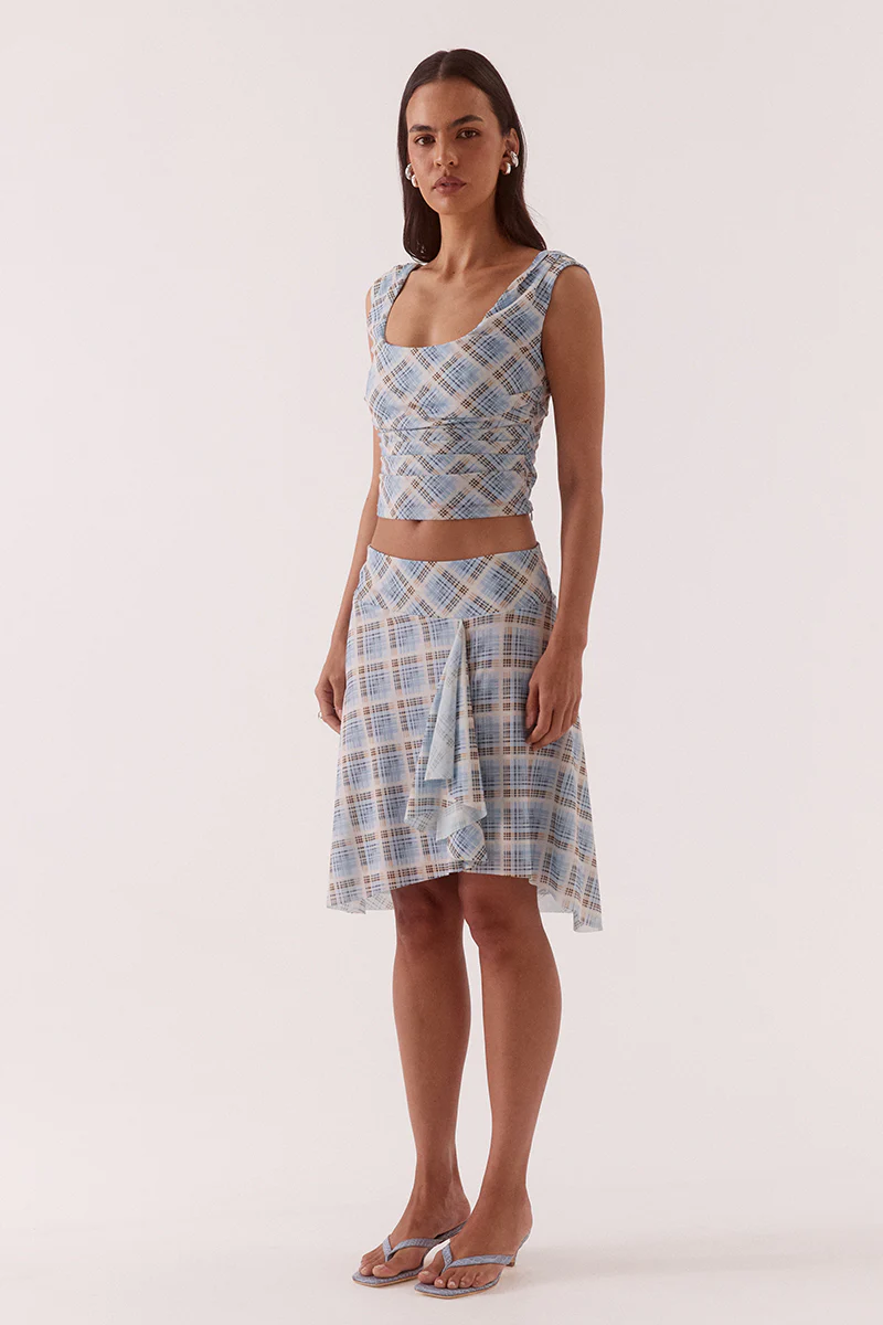 NOVALYN PLAID TOP - CHECK - Image 3