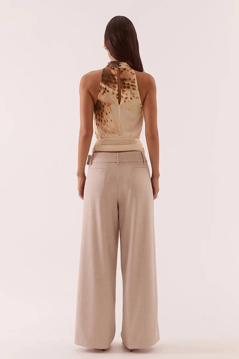 ODETTE HALTER TOP - LEMON ORCHID - Image 4