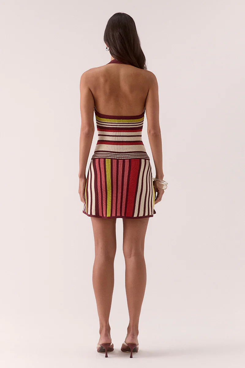 PANDORA KNIT MINI DRESS - STRIPE - Image 4