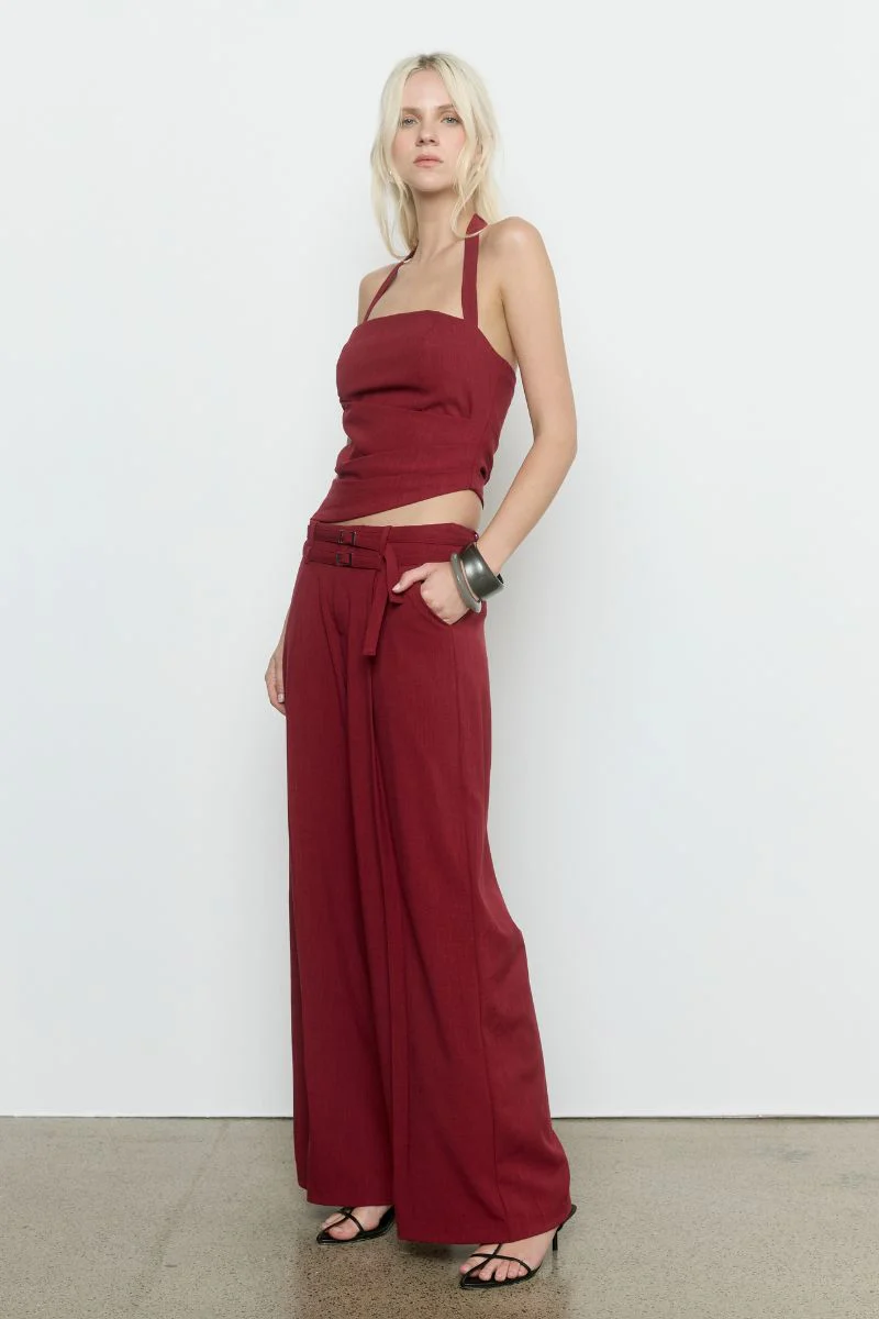PRIYA TOP - CRANBERRY - Image 3