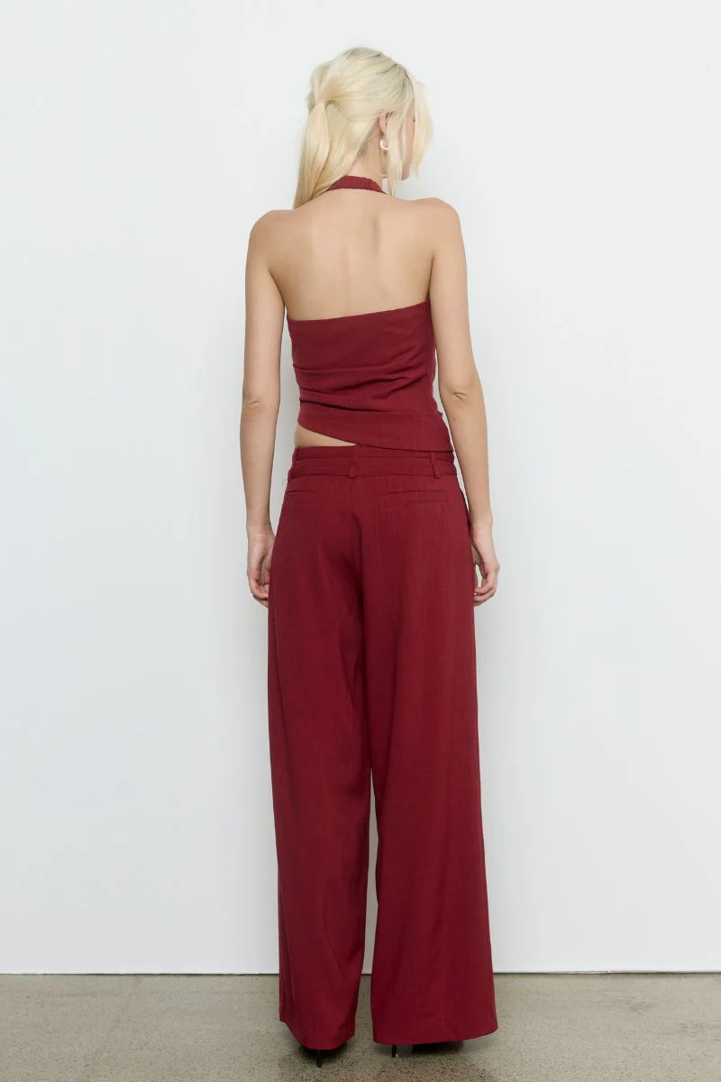 PRIYA TOP - CRANBERRY - Image 4