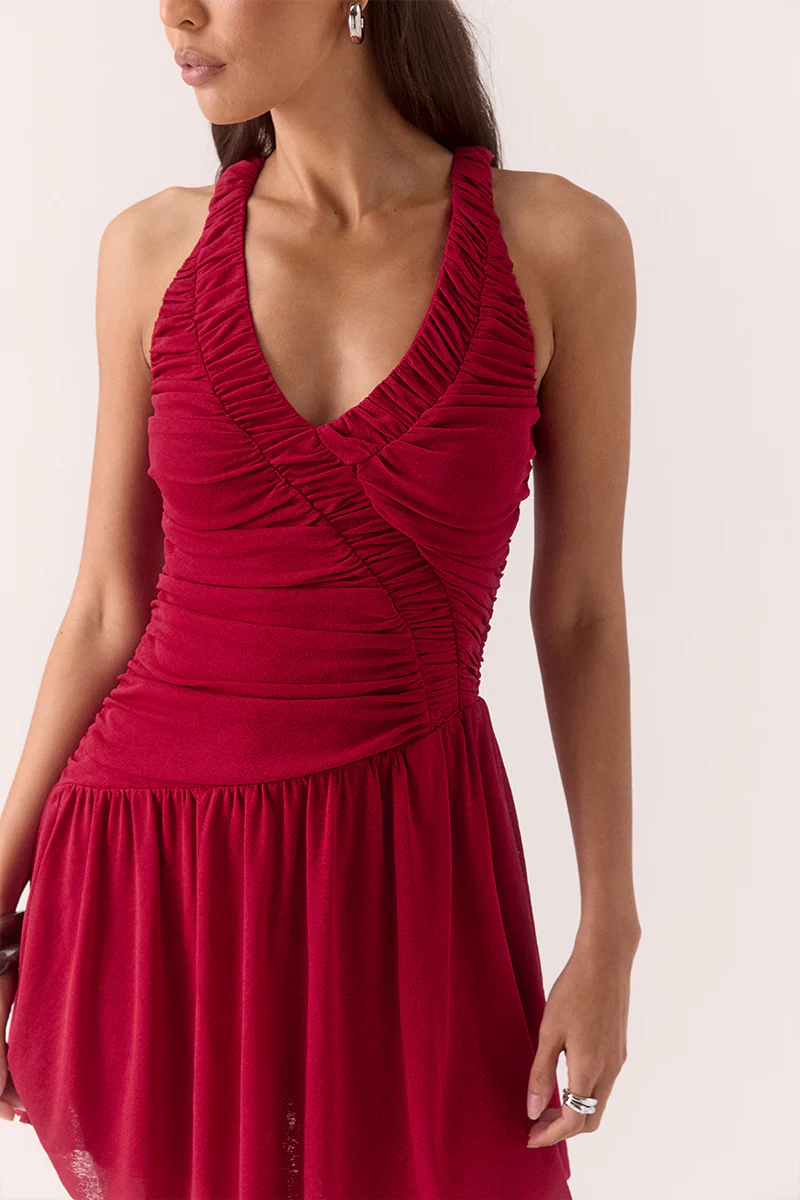 RUA RACER MINI DRESS - RASPBERRY - Image 2