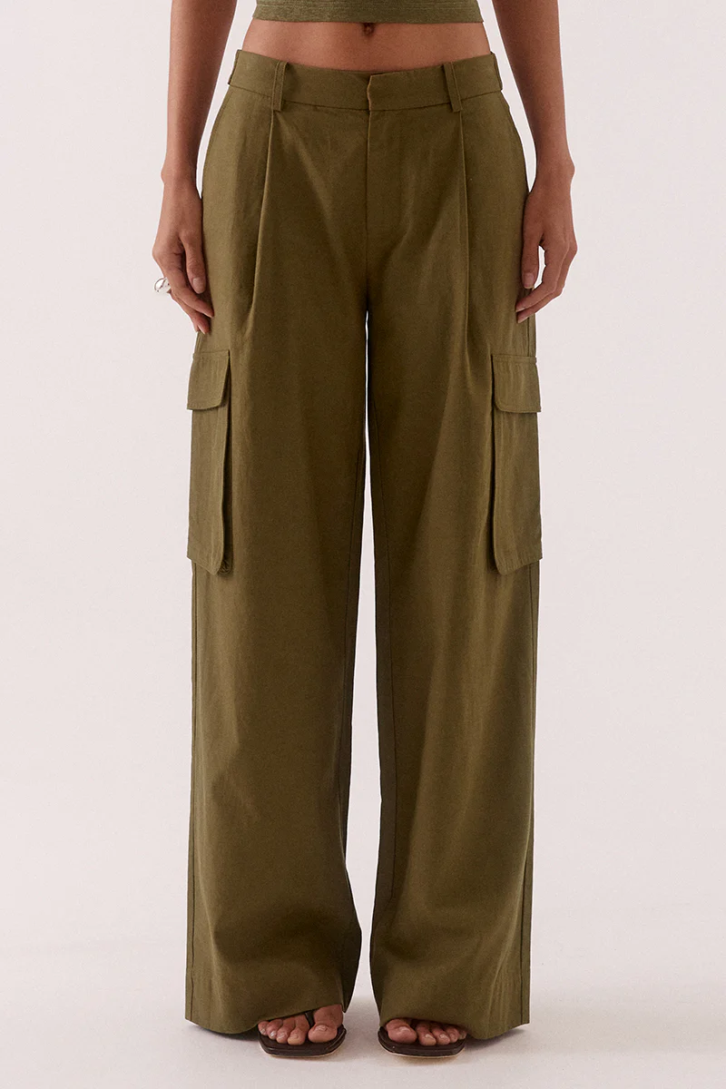 SABINE CARGO PANTS - KHAKI - Image 2