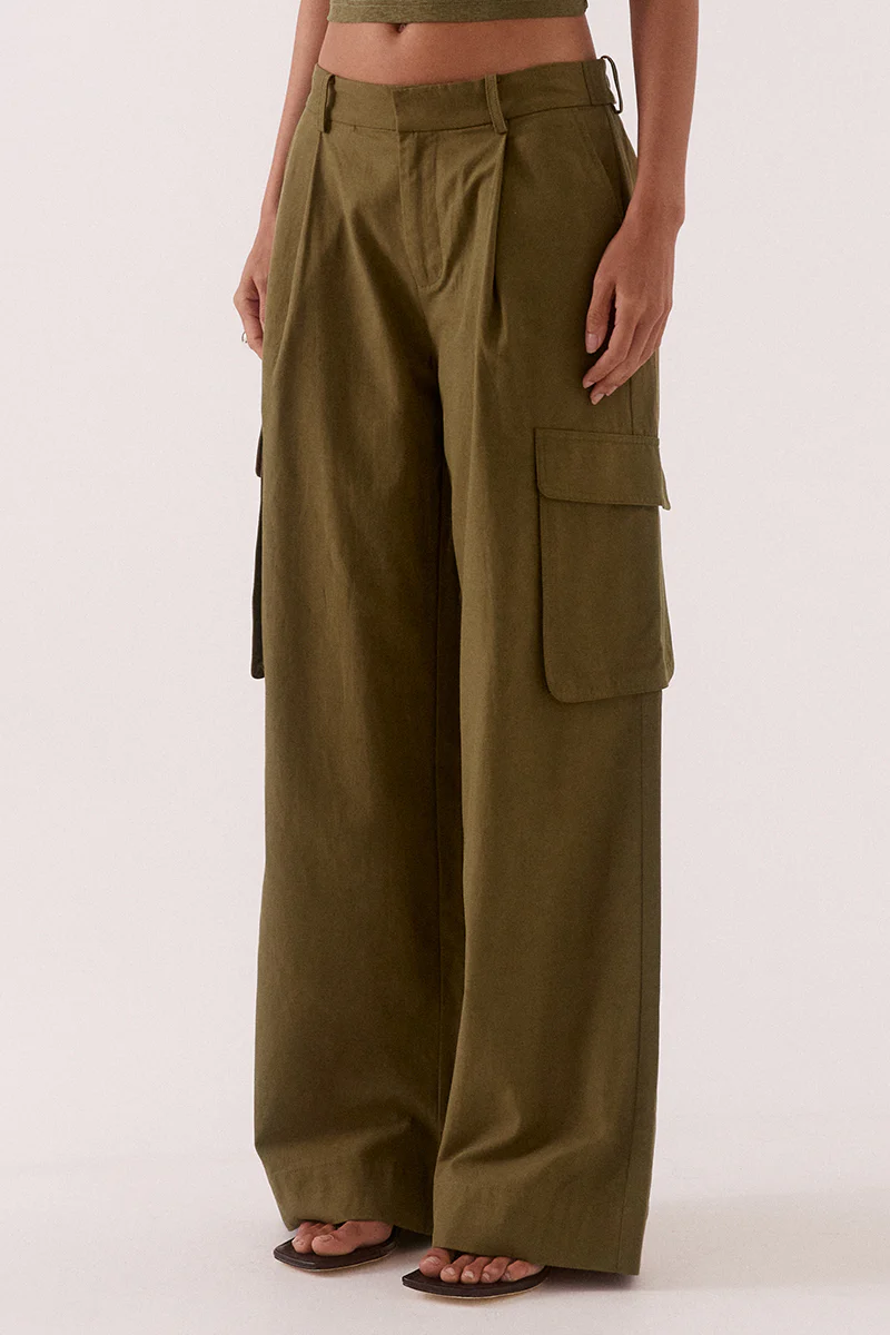 SABINE CARGO PANTS - KHAKI - Image 3